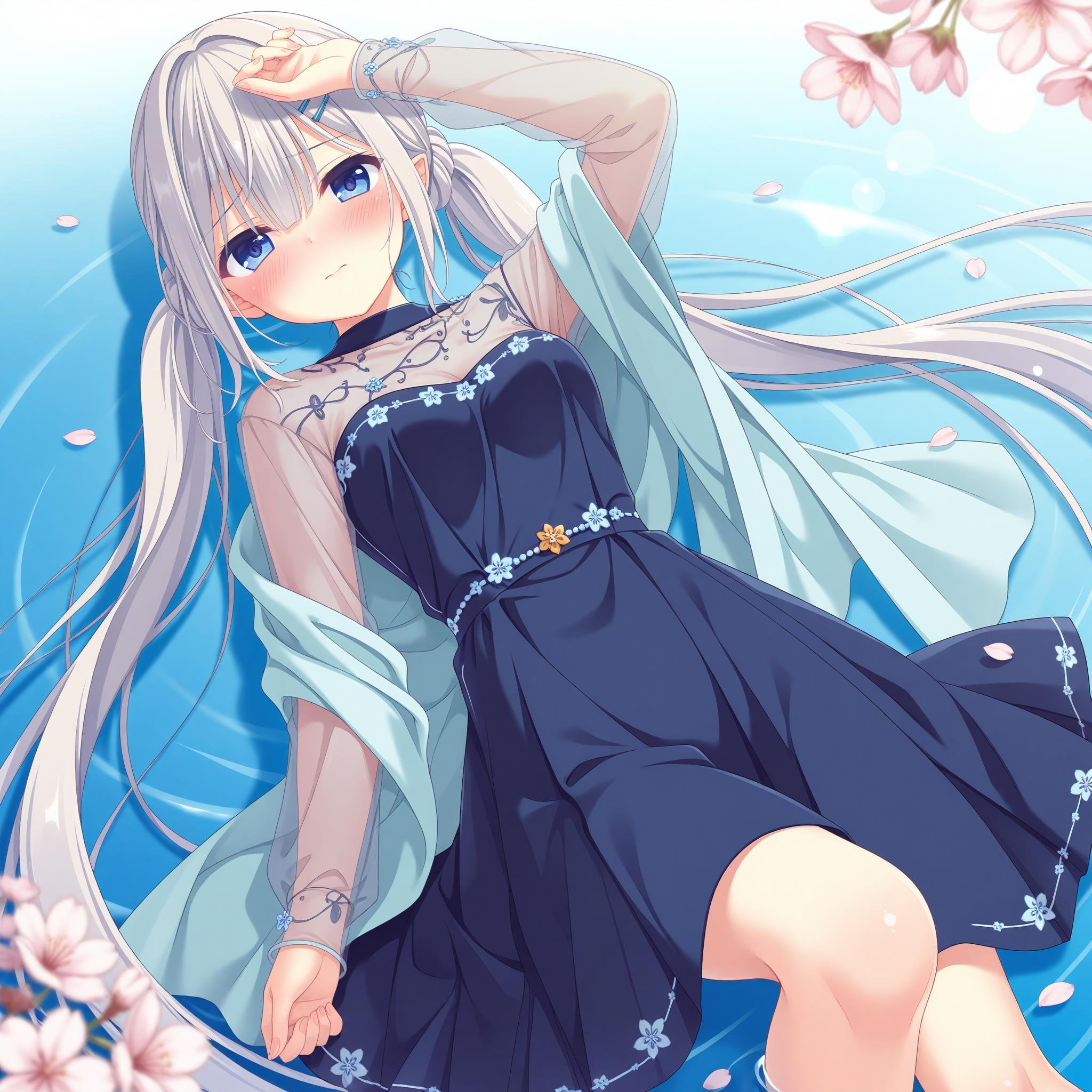 Sakuragi Mizuha,  hairclip,  low twintails by YDDLJW on Tensor.Art