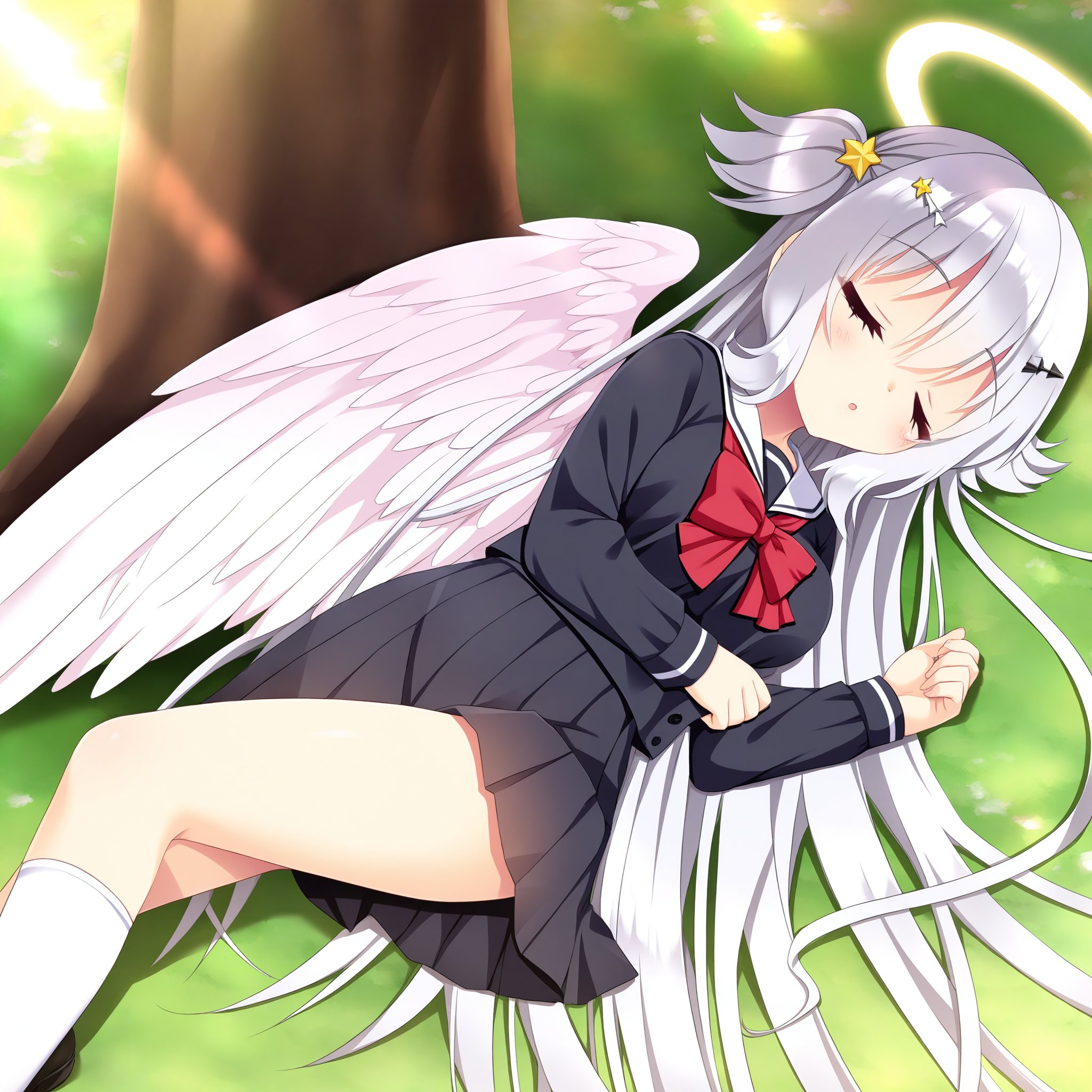 tenshi chan,  Asa art,  school uniform by YDDLJW on Tensor.Art