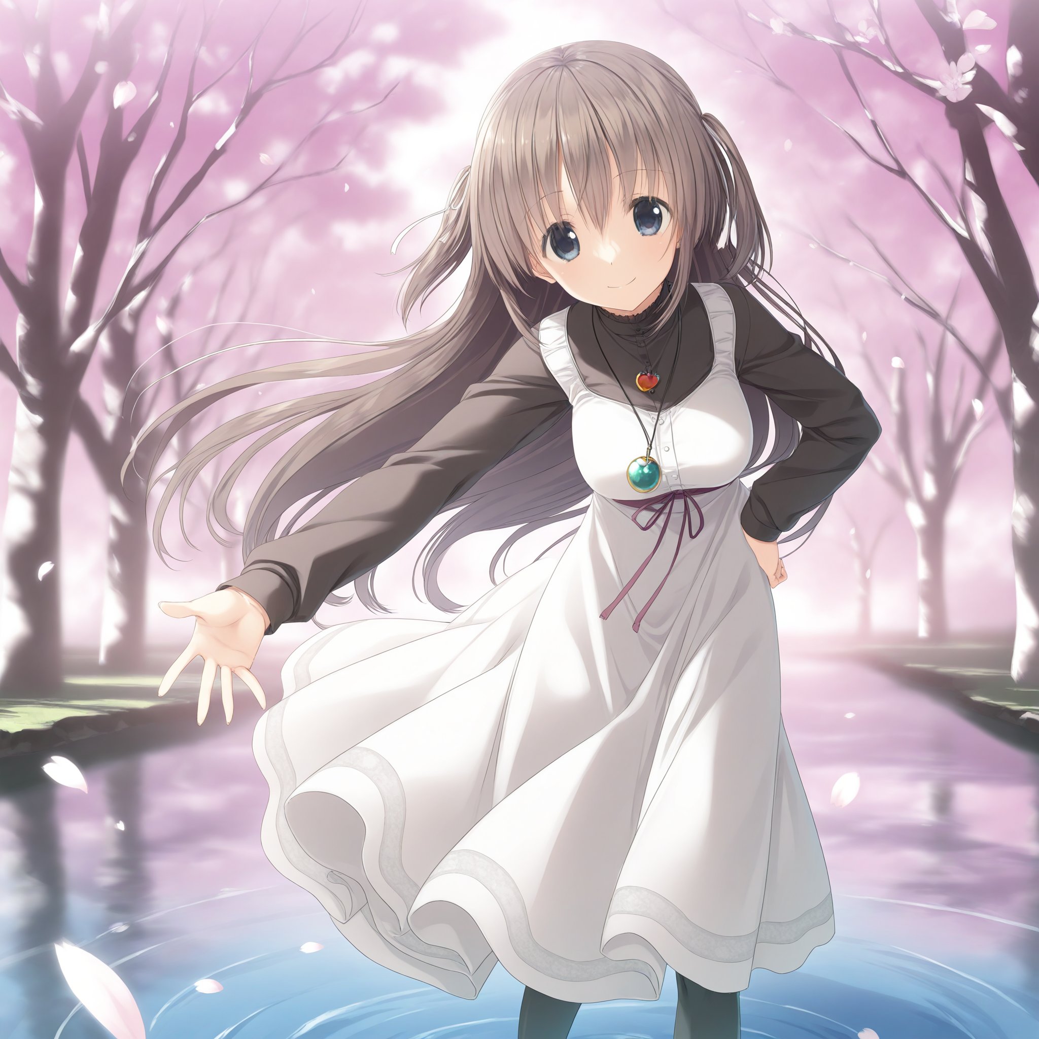 Nagayama Kana,  white dress,  jewelry by YDDLJW on Tensor.Art