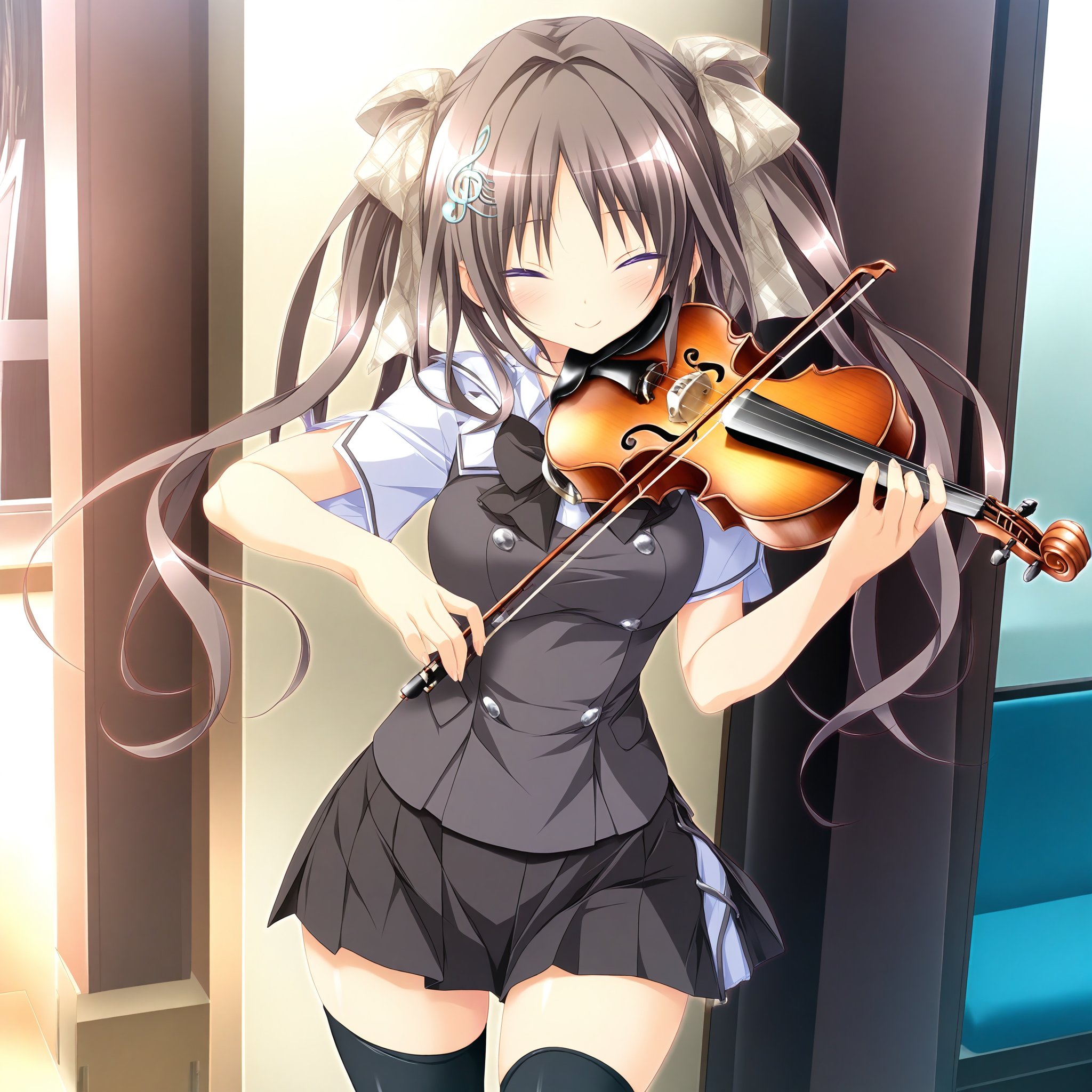 Andou Misaki,  purple eyes,  brown hair by YDDLJW on Tensor.Art