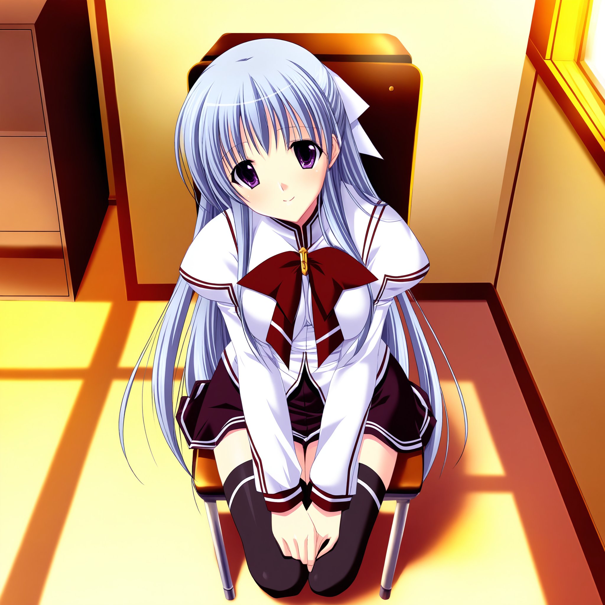 Onoshima Kusumi,  school uniform,  bow by YDDLJW on Tensor.Art