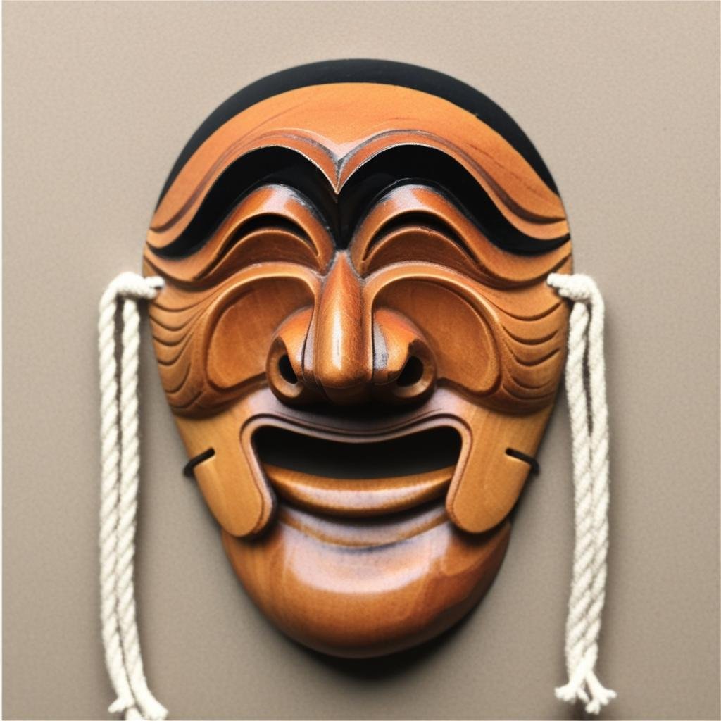 Wooden Mask,  ,  Yangban Mask by user_840813928060747304 on Tensor.Art