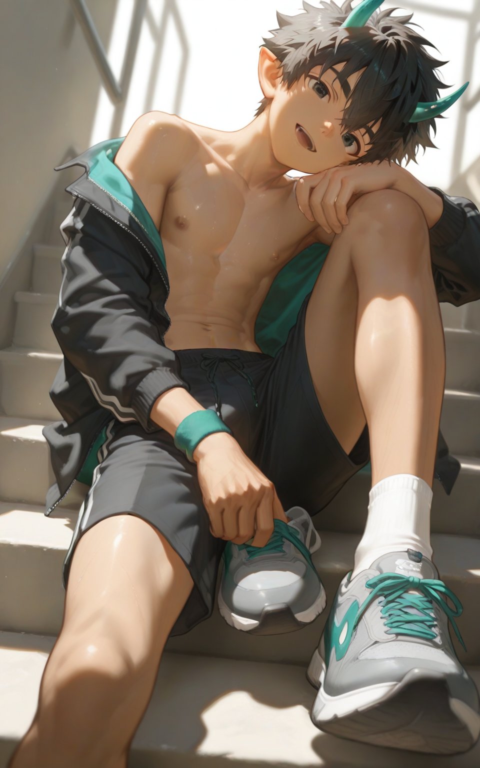 1boy,  male only,  solo and shirtless by Mew_AI on Tensor.Art