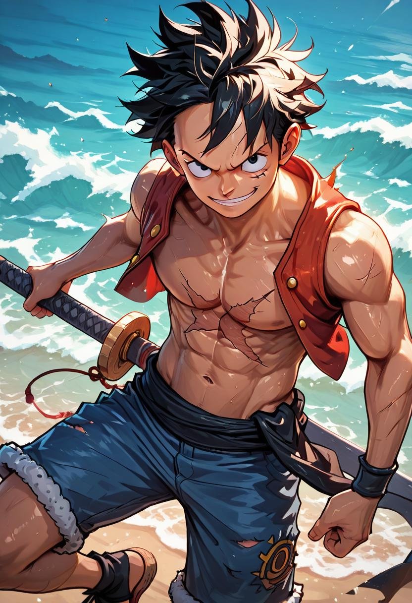 masterpiece,  best quality,  monkey d. luffy by Citron Legacy on Tensor.Art