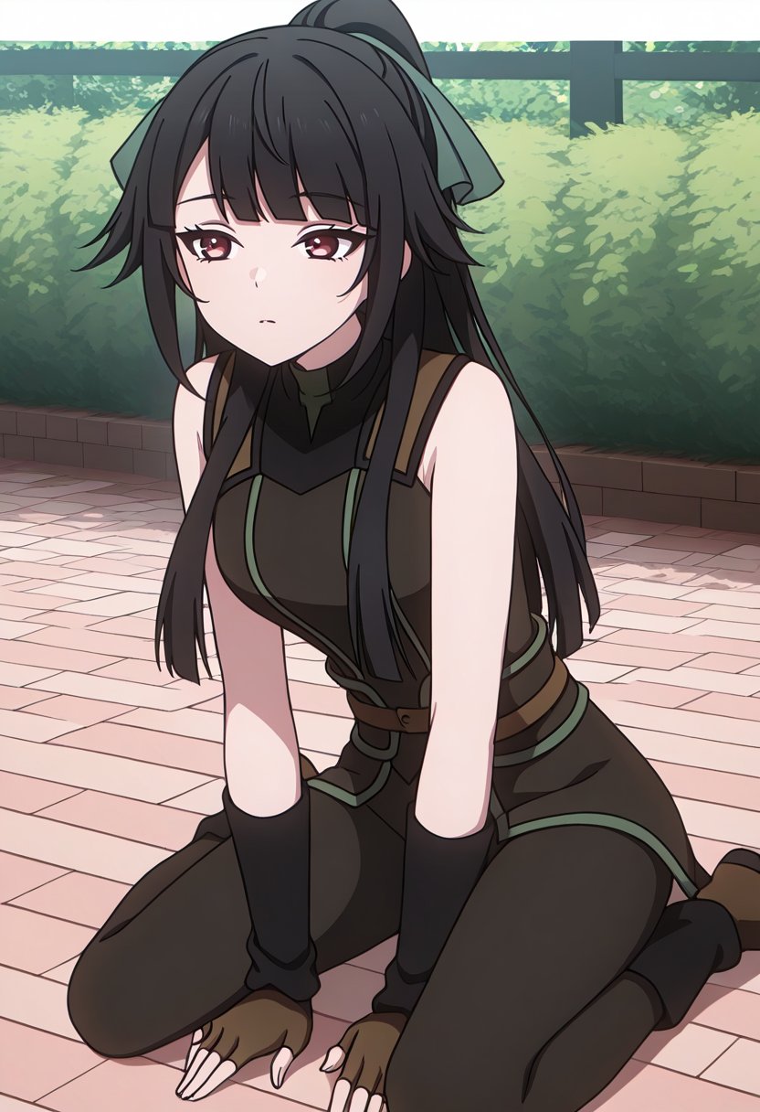 1girl,  long black hair,  bangs by hhunter917 on Tensor.Art