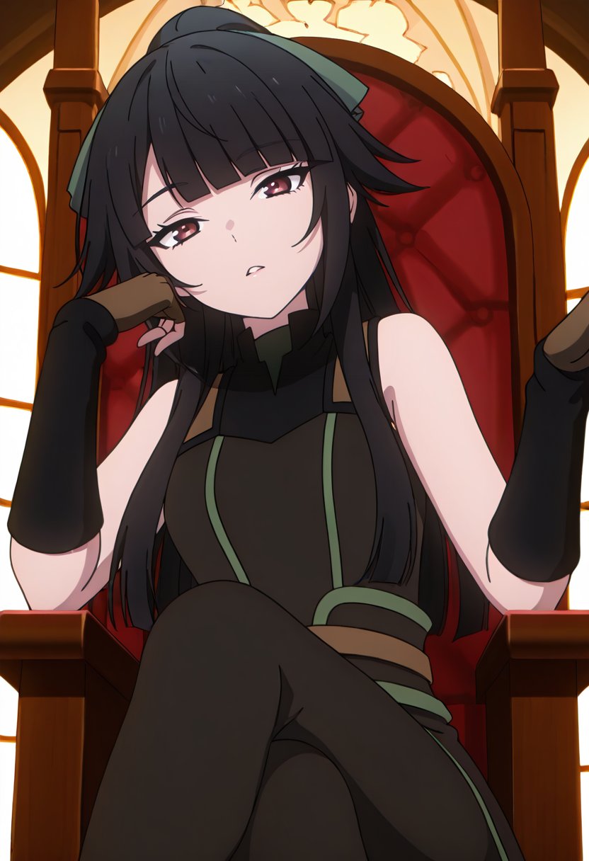 1girl,  long black hair,  bangs by hhunter917 on Tensor.Art