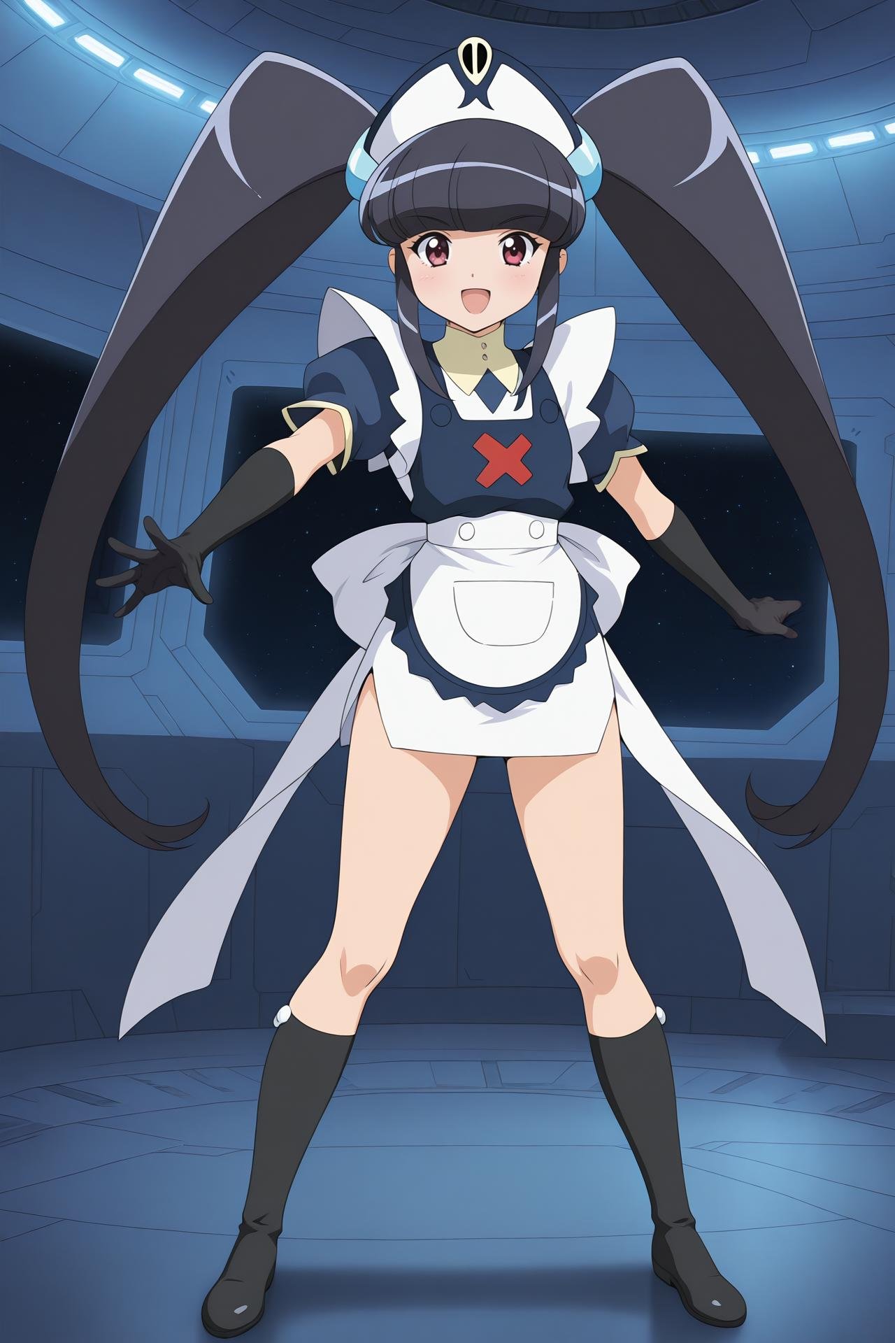 Paiway_Underberg,  twintails,  blunt bangs by Farfegnugen on Tensor.Art