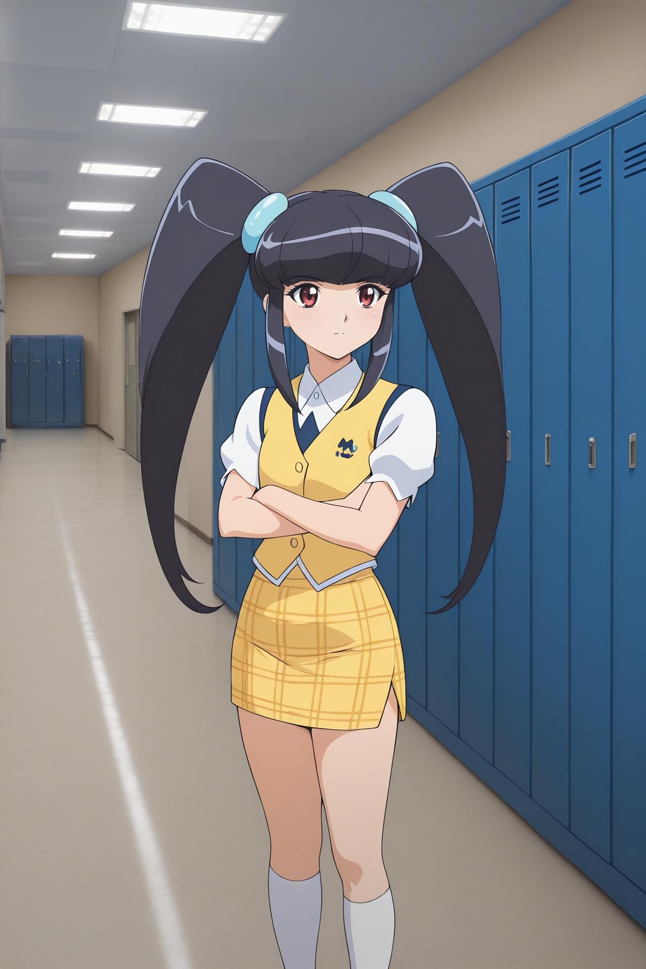 Paiway_Underberg,  twintails,  blunt bangs by Farfegnugen on Tensor.Art