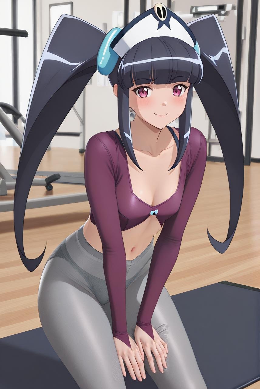 Paiway_Underberg,  twintails,  blunt bangs by Farfegnugen on Tensor.Art