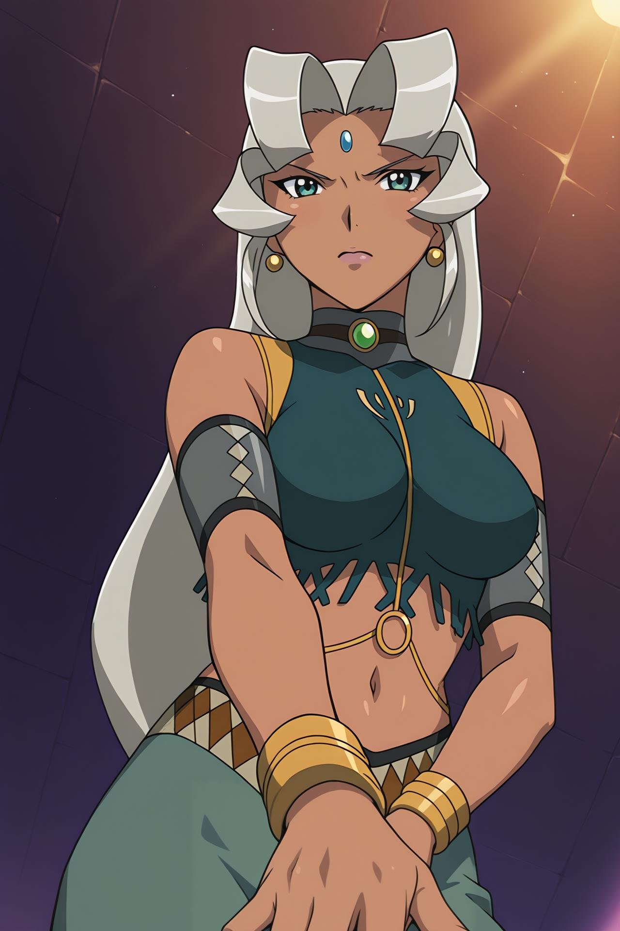 Buzam_Calessa,  dark skin,  dark-skinned female by Farfegnugen on Tensor.Art