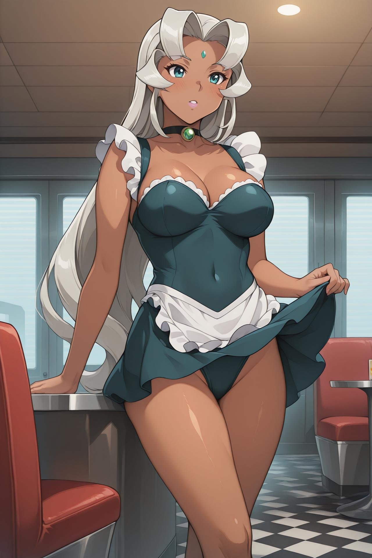 Buzam_Calessa,  dark skin,  dark-skinned female by Farfegnugen on Tensor.Art