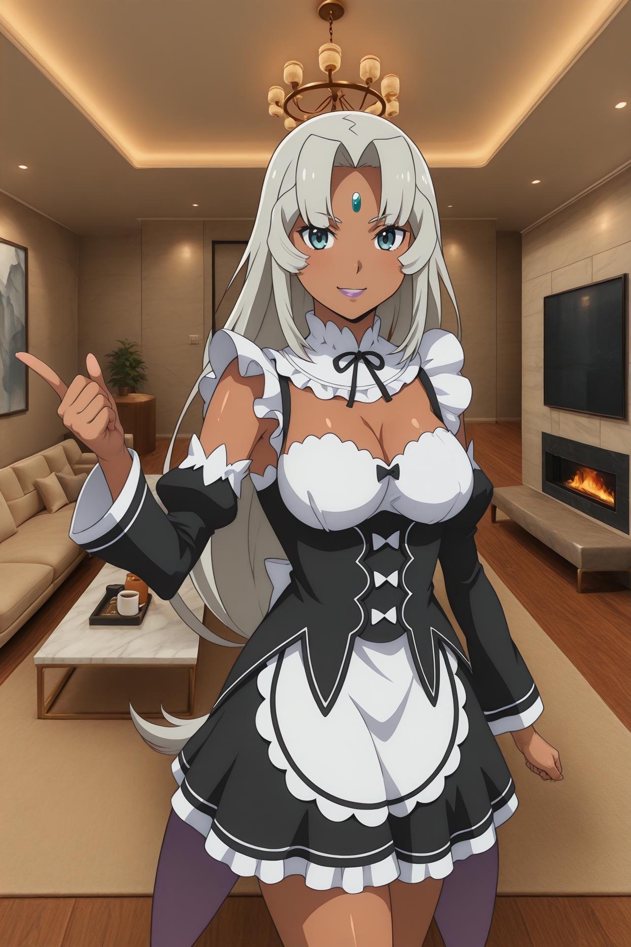 Buzam_Calessa,  dark skin,  dark-skinned female by Farfegnugen on Tensor.Art