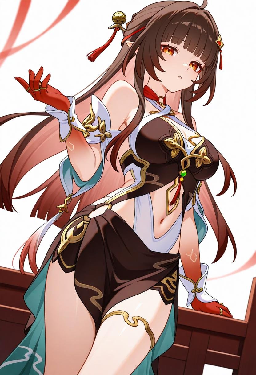 1girl,  breasts,  lingsha \(honkai: star rail\) by Skadi_Fans on Tensor.Art