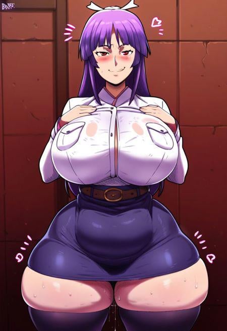 miya asama \(sekirei\) \(Junjou Decamelon\),  1girl,  purple hair by Ai_Art_Factory on Tensor.Art