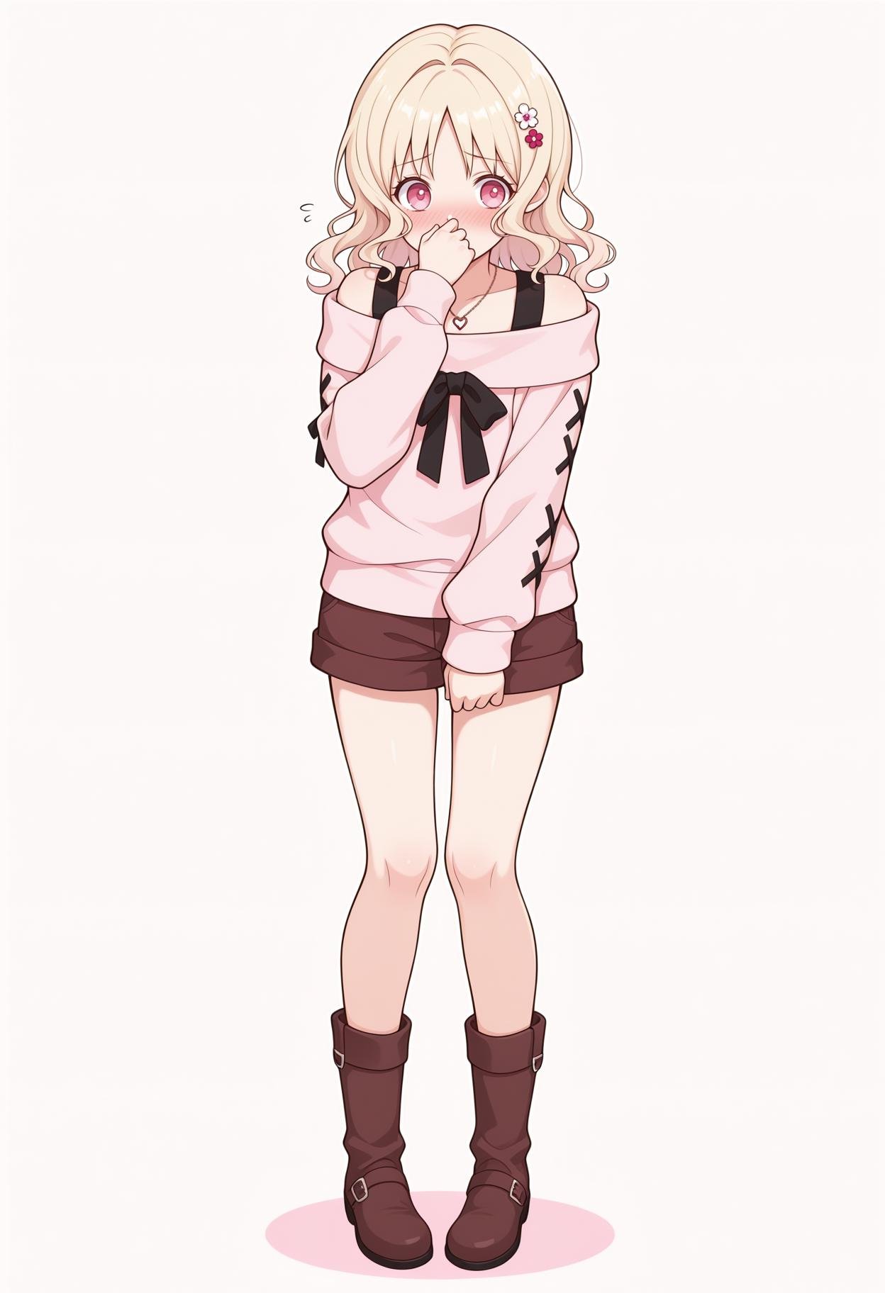 1girl,  solo,  pink eyes by meipaws on Tensor.Art