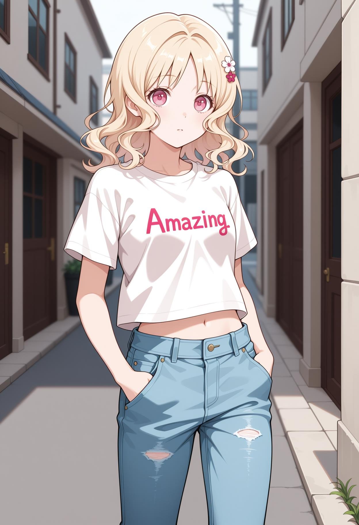 1girl,  solo,  pink eyes by meipaws on Tensor.Art
