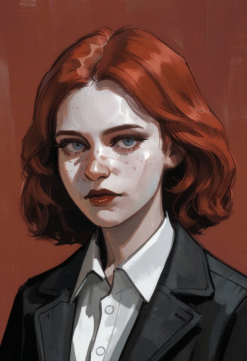 1girl,  looking at viewer,  freckles by Mexes on Tensor.Art