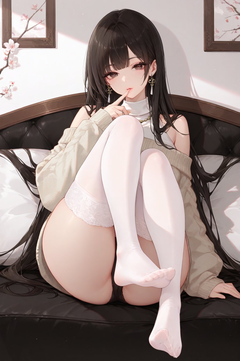 Soft-light picture of a young japanese lady,  0002.HEIC,  The subtle shadow of her lashes against her cheeks by 月老板 on Ten...