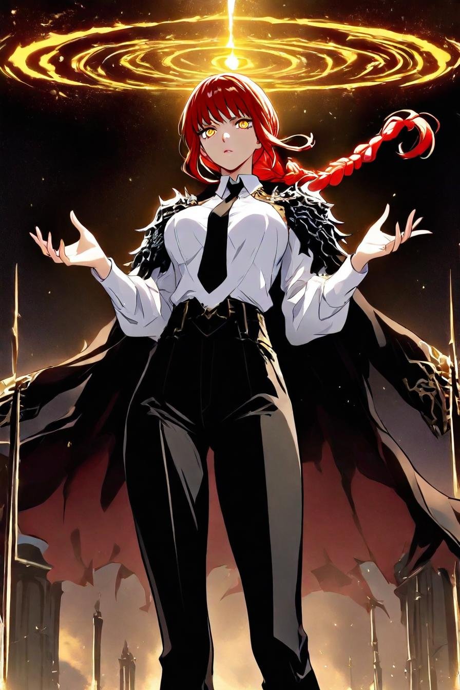 makima,  red hair,  long hair by zura_janai on Tensor.Art