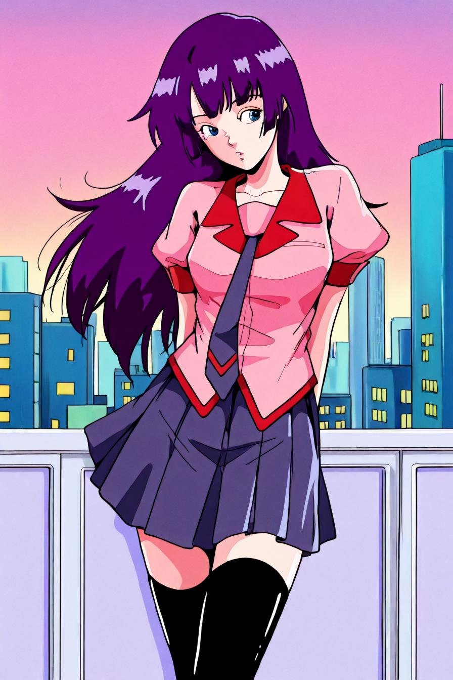 hitagi senjougahara,  bangs,  long hair by zura_janai on Tensor.Art