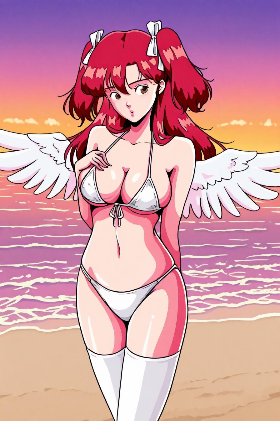 erika kuramoto,  twintails,  red hair by zura_janai on Tensor.Art