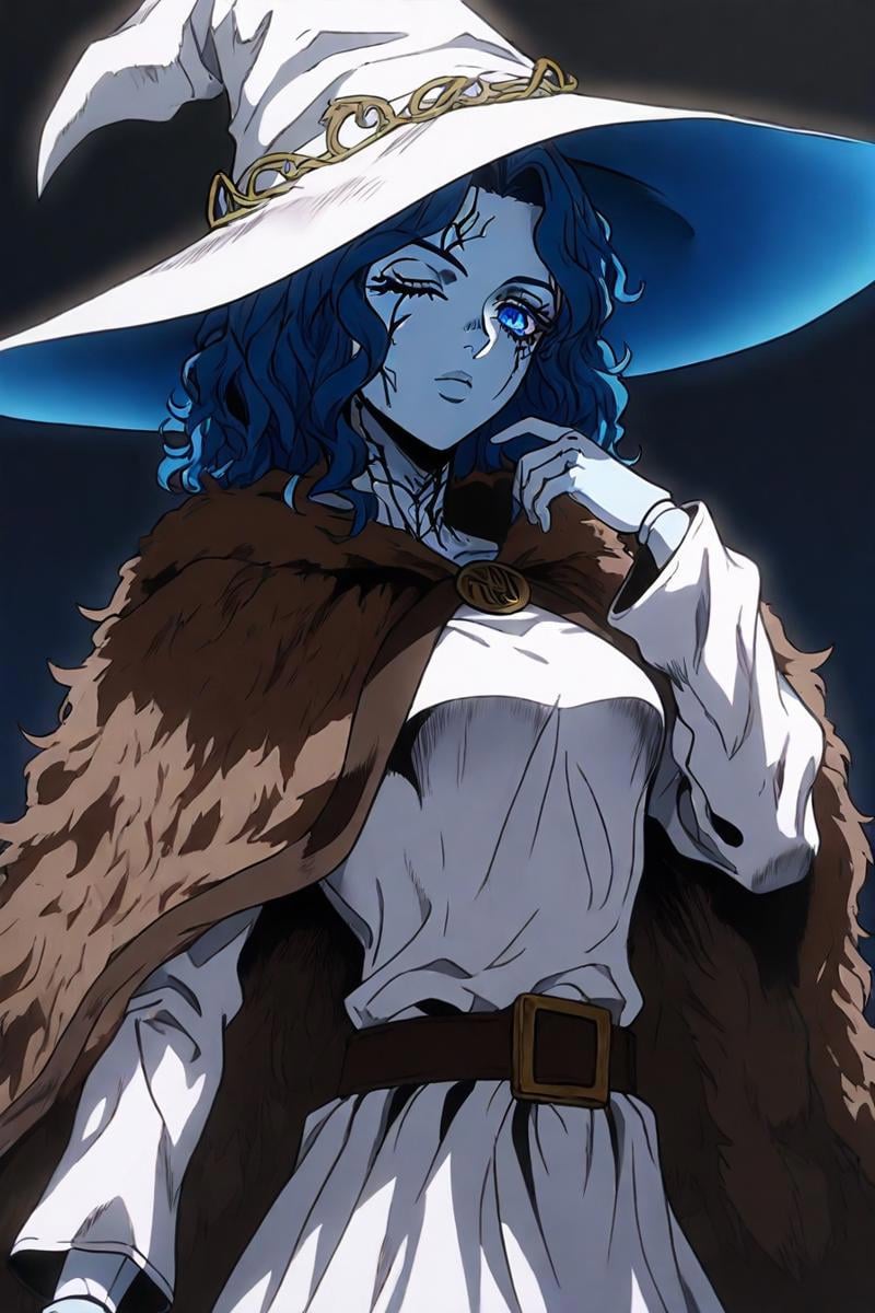 RnnDef,  blue eyes,  one eye closed by zura_janai on Tensor.Art