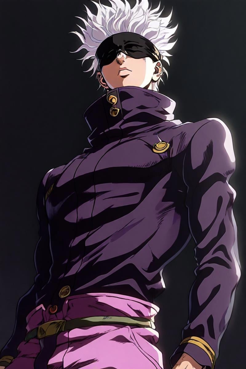 gojou satoru,  white hair,  purple pants by zura_janai on Tensor.Art