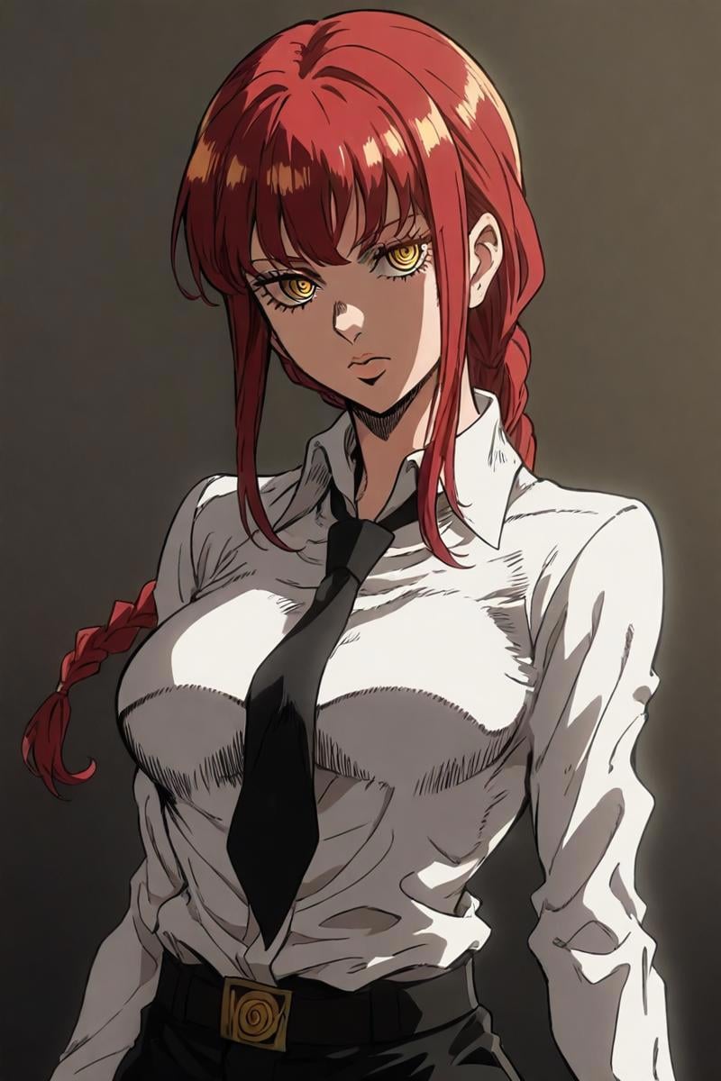 red hair,  long hair,  yellow eyes by zura_janai on Tensor.Art