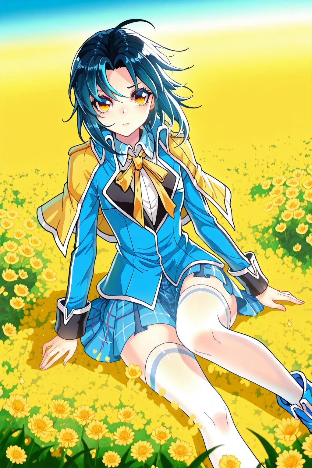 flower field,  flower field,  Thigh exposed by lijia on Tensor.Art