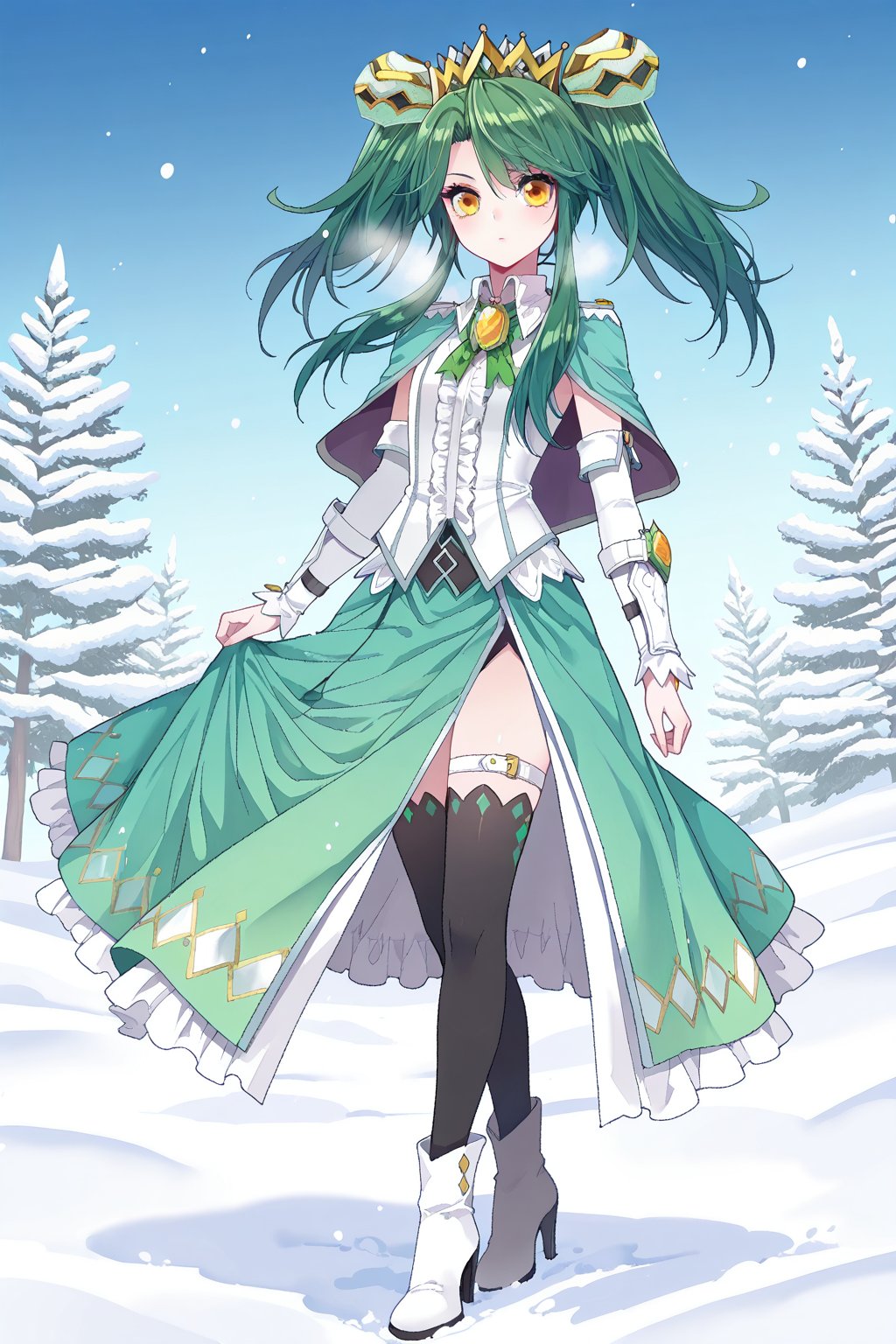 Snow,  Snow,  Thigh exposed by lijia on Tensor.Art