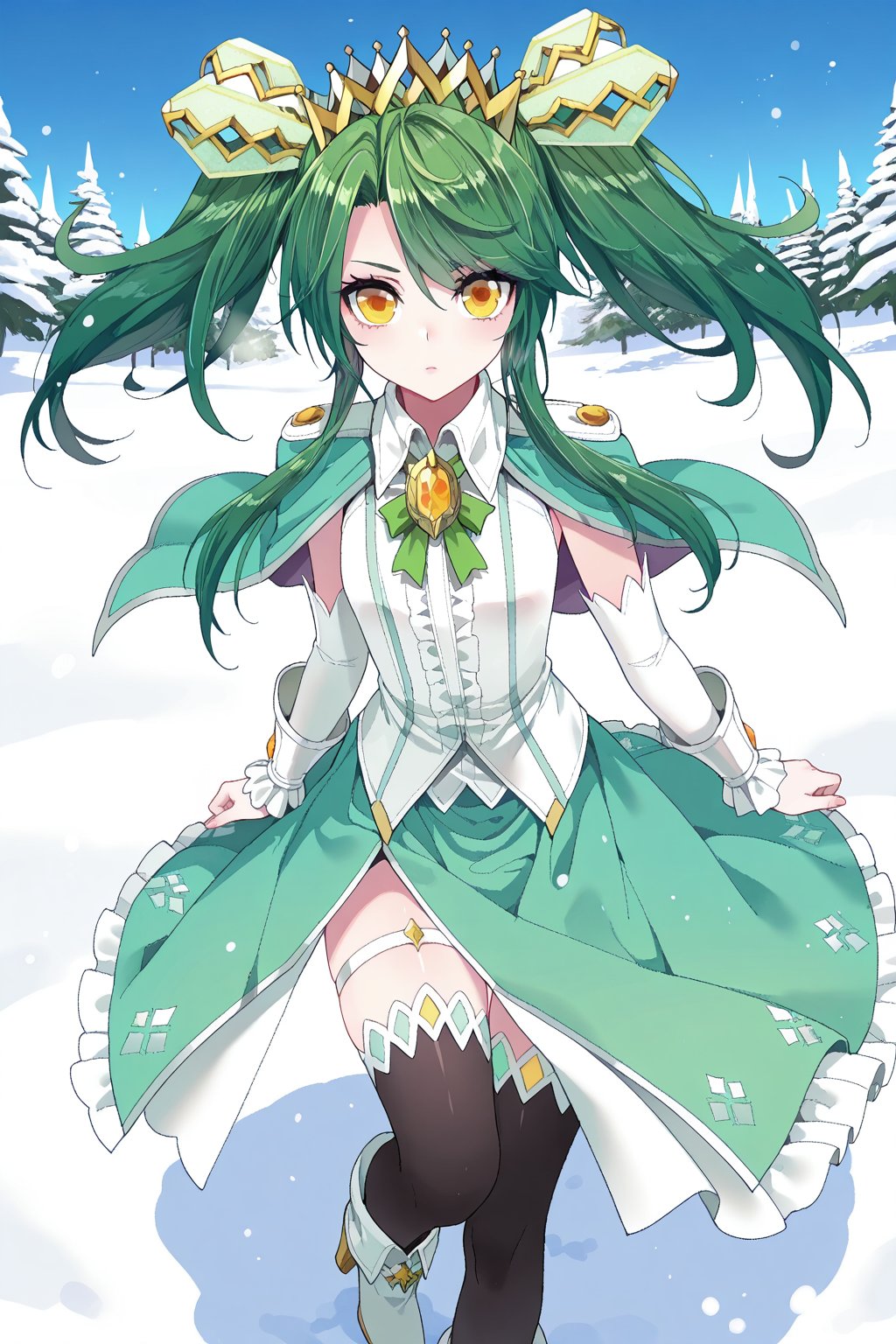 Snow,  Snow,  Thigh exposed by lijia on Tensor.Art