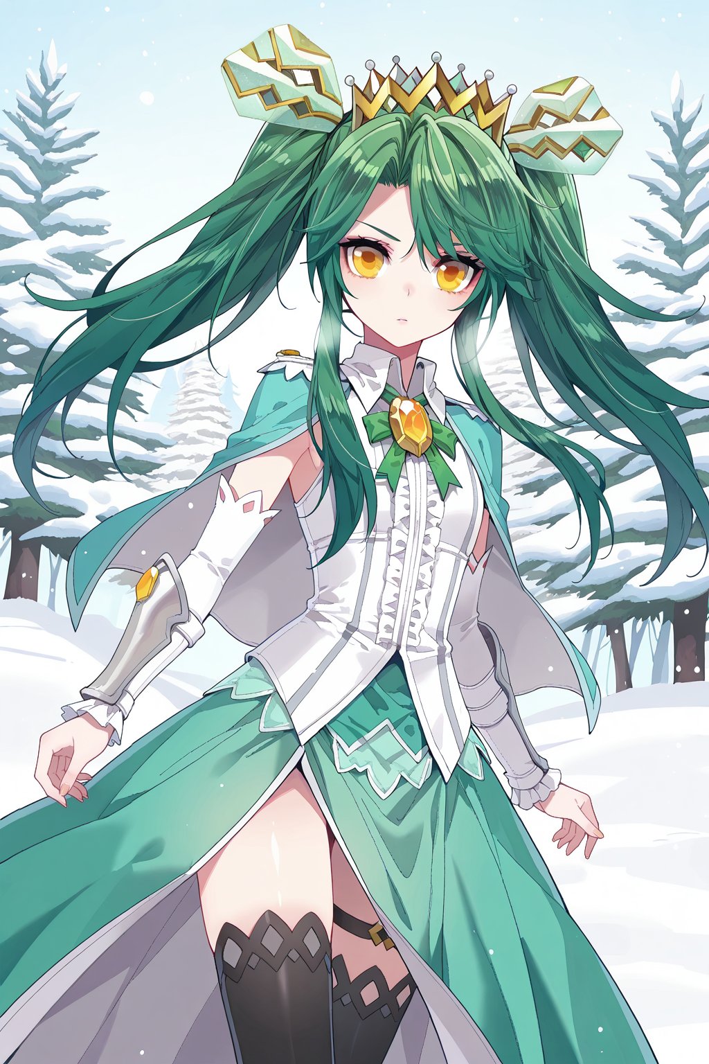 Snow,  Snow,  Thigh exposed by lijia on Tensor.Art
