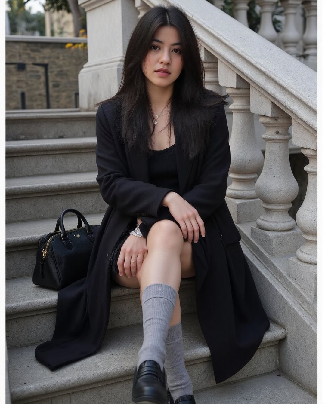 Create a realistic photoshoot scene using a Canon EOS 1D camera and a 50mm Canon RF lens at f/1.4 aperture. The subject is...