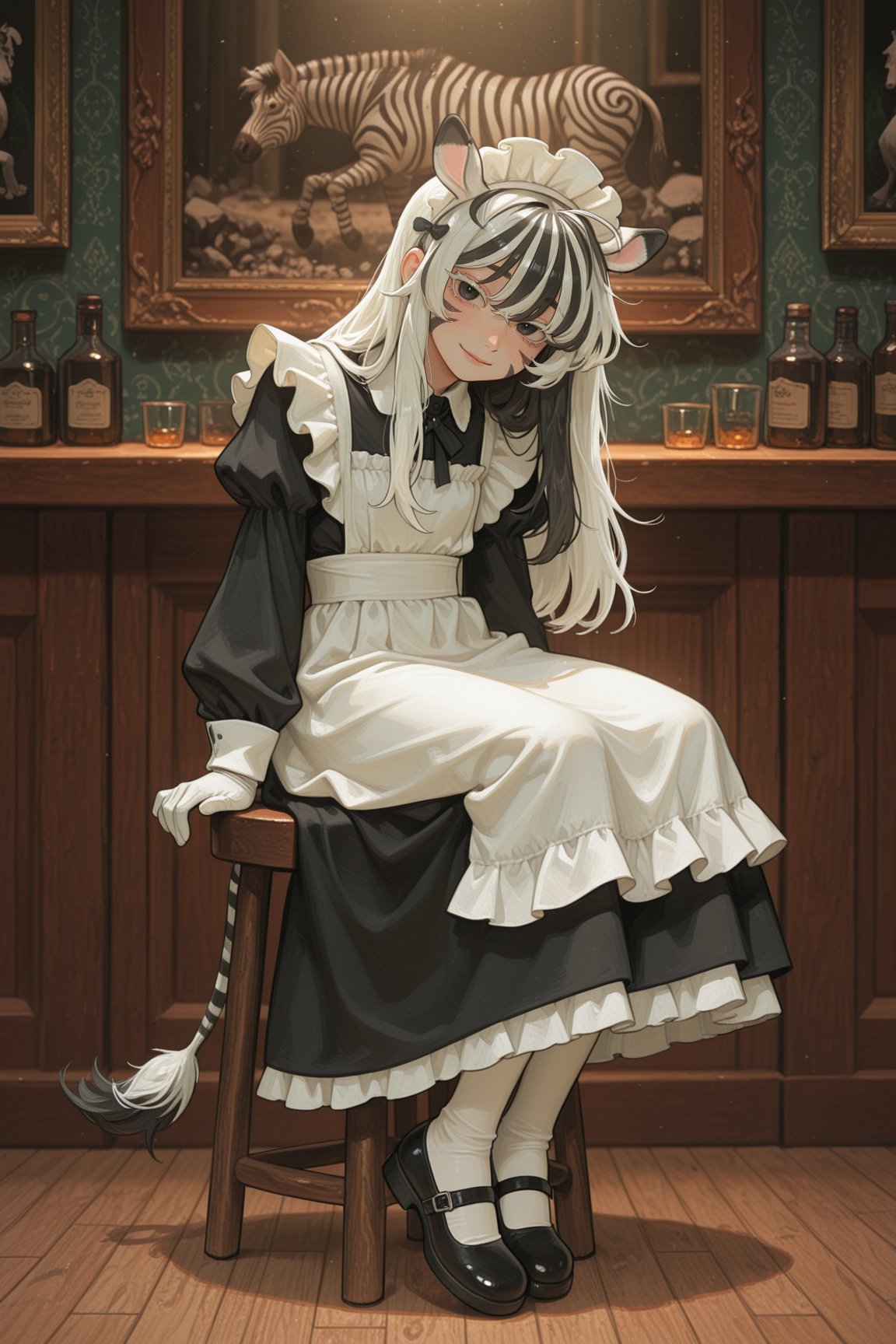 SFW,  solo. sitting on stool,  close up: shy by SillyFemboy on Tensor.Art