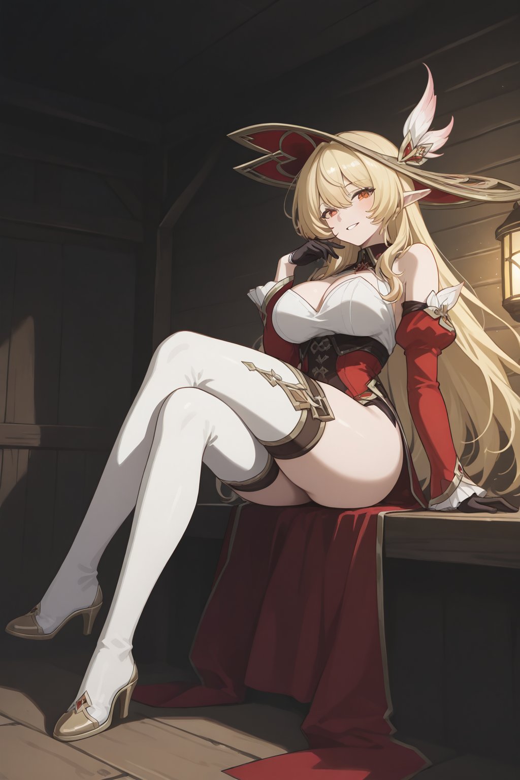 Alice_Gi,  Blonde hair,  elf ears by Meliza- on Tensor.Art