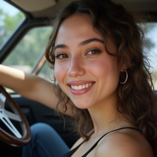 1girl,  motor vehicle,  parted lips by matt2 on Tensor.Art