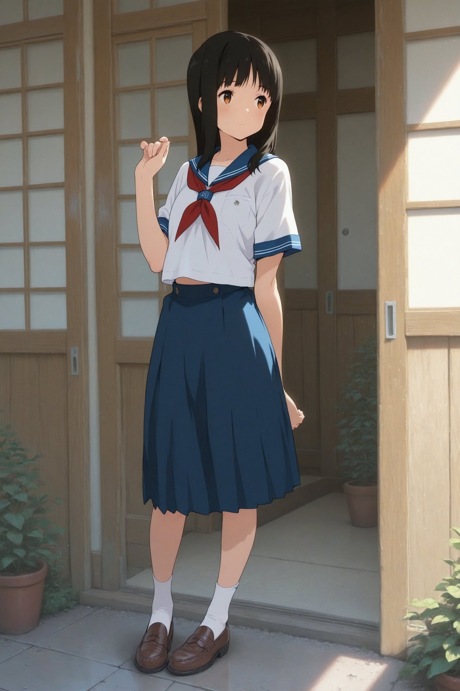 miyuki_konno,  1girl,  school uniform by だれとく紳士 on Tensor.Art