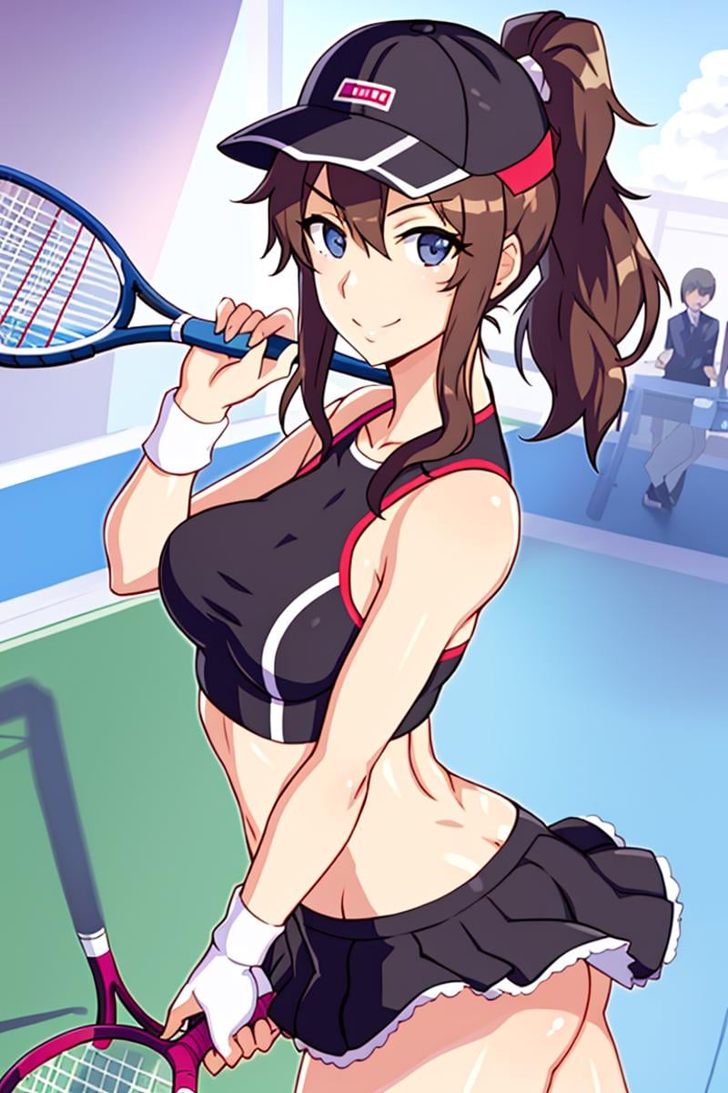 woman playing tennis by Shurik on Tensor.Art