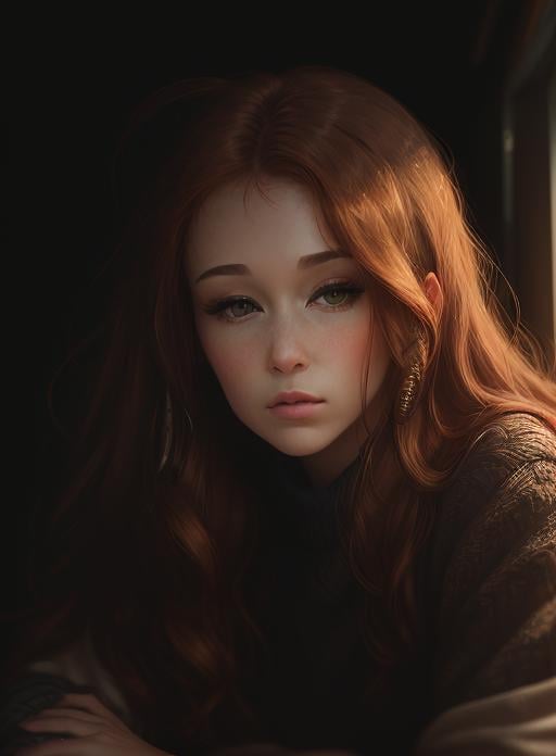 closeup,  portrait,  LeannaDecker by Shurik on Tensor.Art
