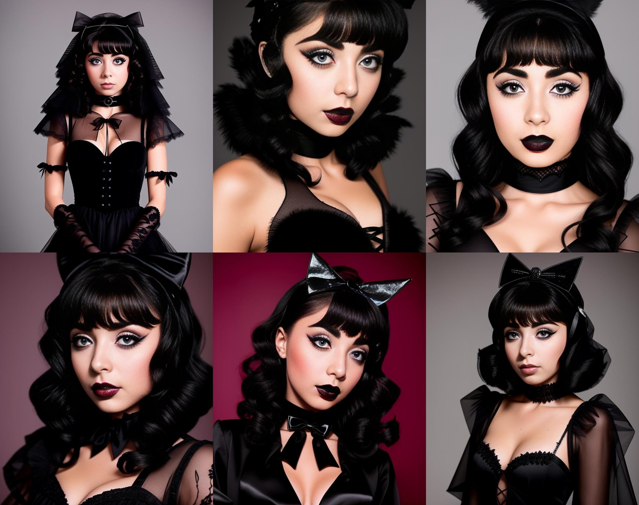 portrait closeup shot of woman wearing emo goth makeup costume,  8k,  super detailed by Shurik on Tensor.Art