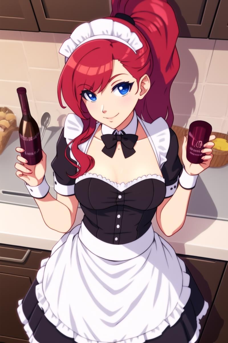 redhead maid in kitchen by Shurik on Tensor.Art