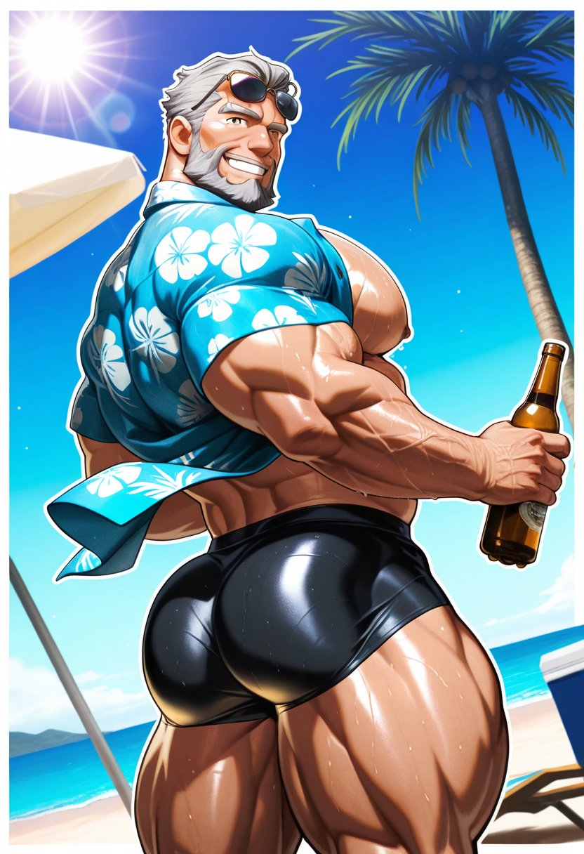 1boy,  1male,  bara by arteaiyaoizz on Tensor.Art