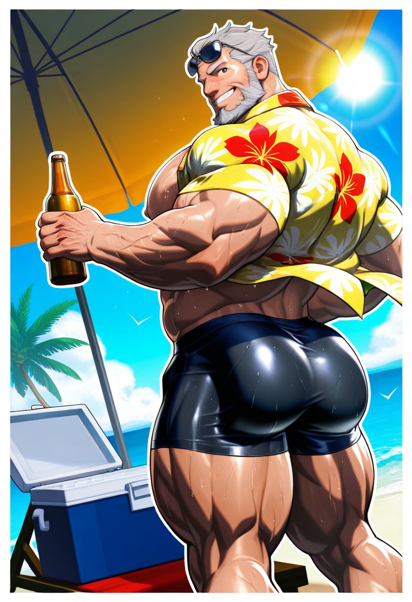 1boy,  1male,  bara by arteaiyaoizz on Tensor.Art