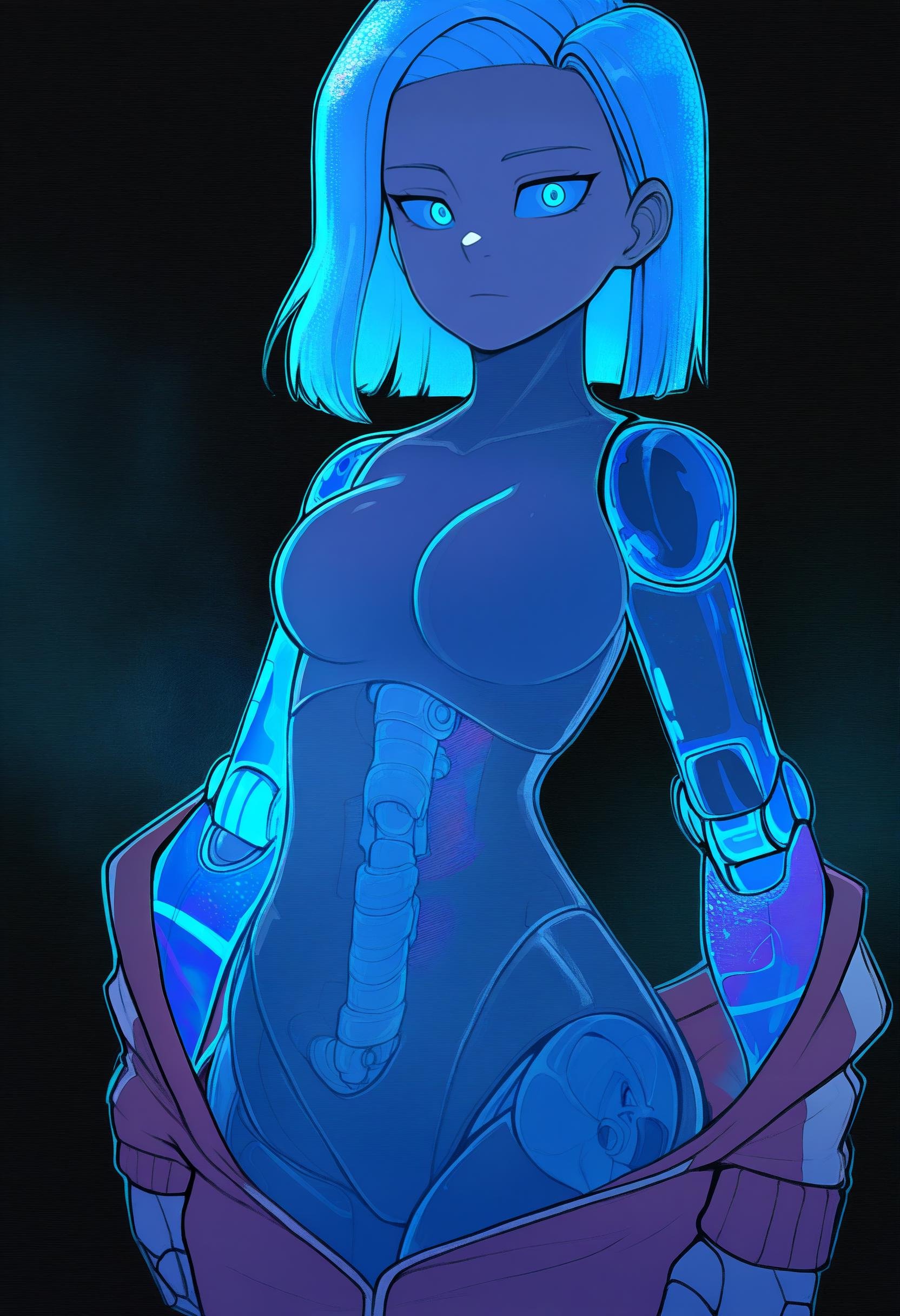 1girl,  solo,  android 18 by guy90 on Tensor.Art