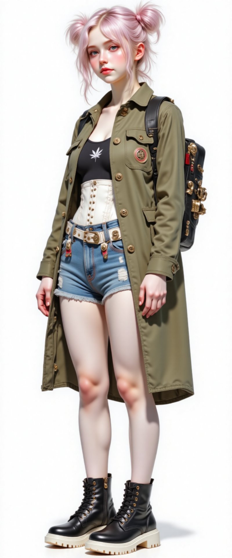 functional fashion,  industrial chic,  grounded steampunk streetwear by Kunjung on Tensor.Art