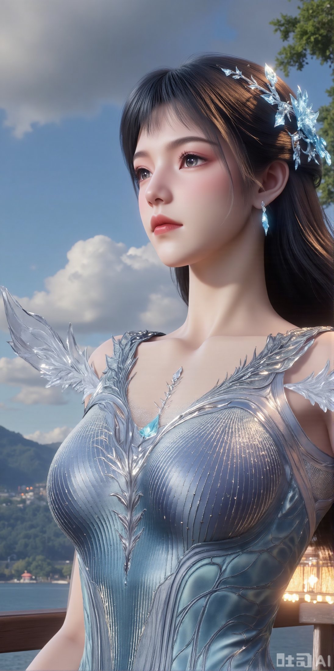 1 girl,  solo,  long hair by DeepBlue藍心 on Tensor.Art