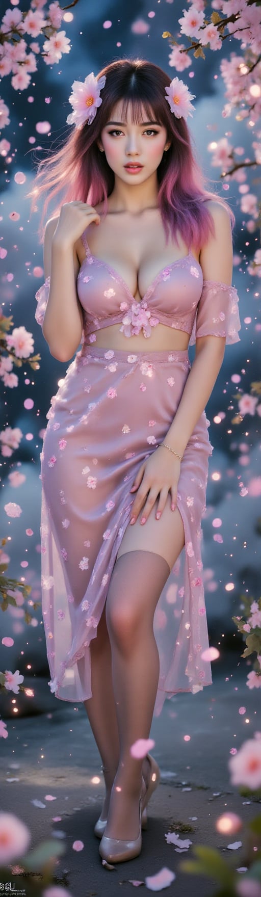Top quality. Image content: A lone girl,  full-body portrait,  gazing at the viewer. She possesses long by Shadow on Tenso...