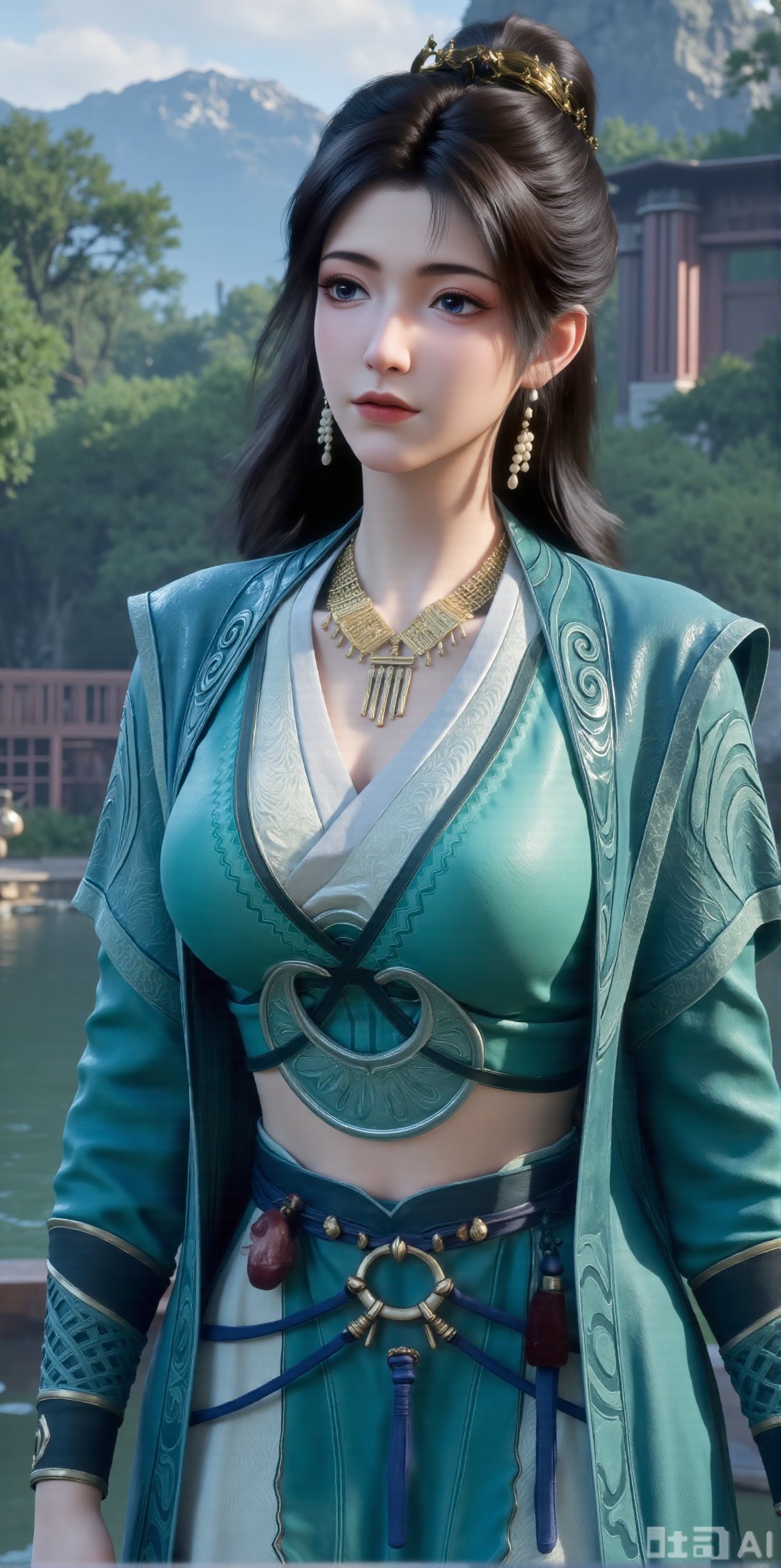 1 girl,  solo,  long hair by DeepBlue藍心 on Tensor.Art