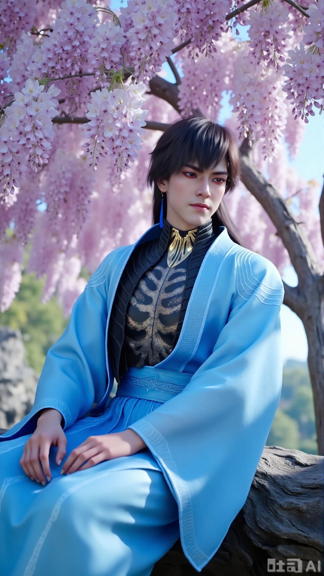 ancient Chinese youth,  tall and slender,  hanfu by OpenArt on Tensor.Art