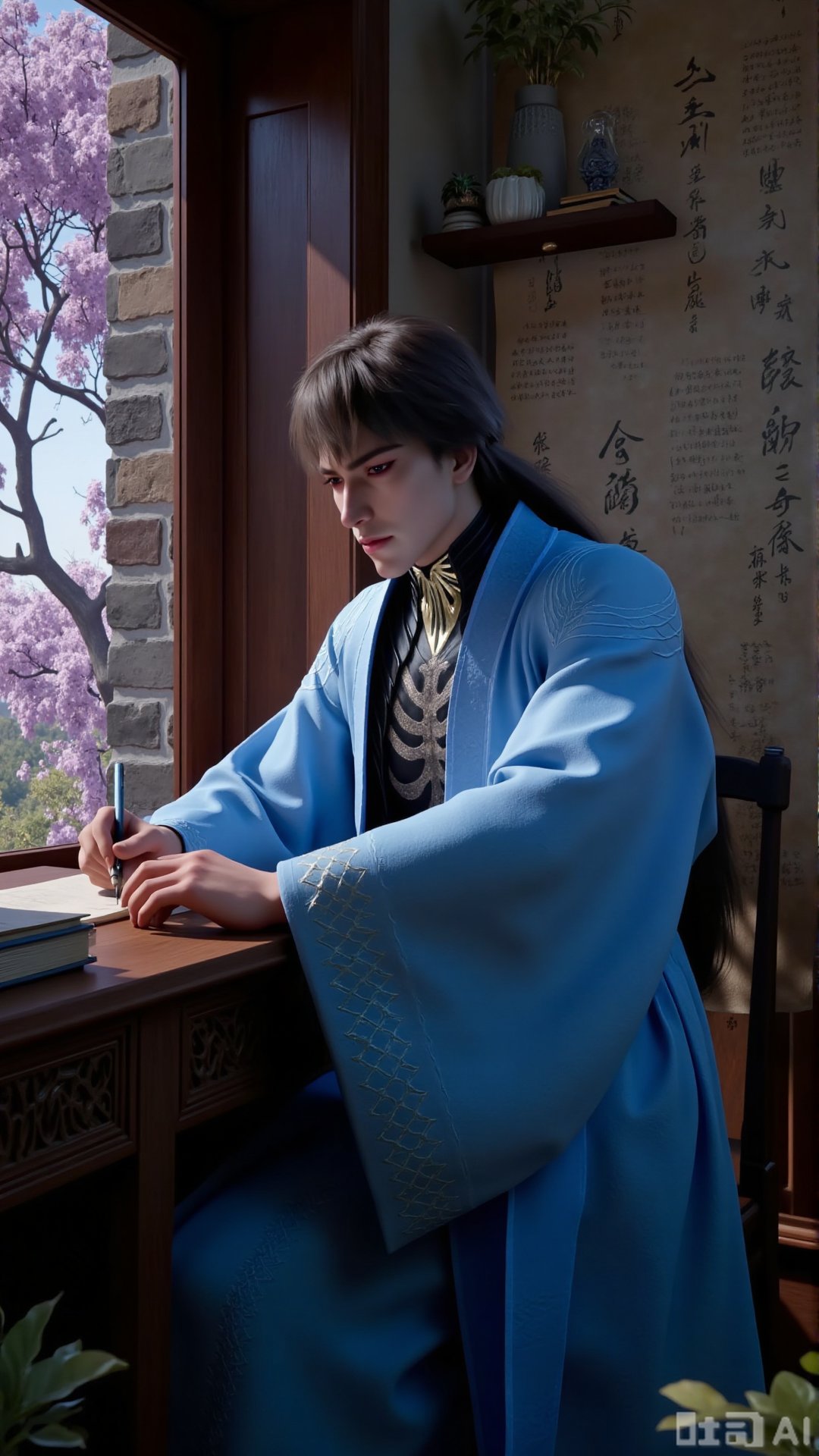 ancient Chinese youth,  tall and slender,  hanfu by OpenArt on Tensor.Art